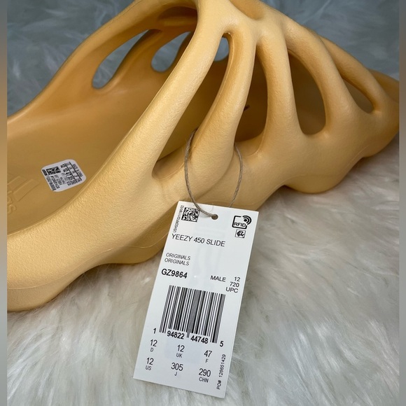 Adidas Yeezy | Men’s Yeezy 450 Slide in Cream Size 12 Brand New with Box - Picture 11 of 16